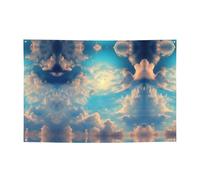 WZYCWB Striscione per feste con motivo cielo nuvoloso, 119,4 x 180,3 cm, adatto per Halloween, Natale, feste, riunioni, ecc.