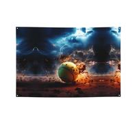 WZYCWB Striscione per feste con motivo Lightning Tennis, perfetto per compleanni, feste di Natale, lauree e anniversari.