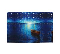 WZYCWB Striscione per feste con motivo Sea in Starlight, perfetto per compleanni, feste di Natale, lauree e anniversari.