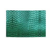 WZYCWB Striscione per feste in pelle di coccodrillo smeraldo per compleanni, canti natalizi, lauree e anniversari.