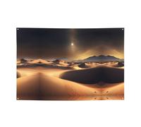 WZYCWB Striscione per feste stampato del deserto del Sahara, 119,4 x 180,3 cm, perfetto per compleanni, vacanze, lauree e anniversari.