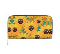 WZYCWB Sunflower Avatar Pochette in pelle portafogli con cerniera e porta carte sono perfetti per i viaggi o l'uso quotidiano, Avatar Girasole, Taglia unica