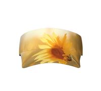 WZYCWB Sunflowers in the Evening Sun Printed Hollow Sun Hat - Cappello da baseball da golf traspirante ad asciugatura rapida per sport all'aria aperta, nero