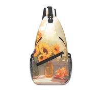 WZYCWB Sunflowers under the windowsill Pattern Crossbody Bag - Borsa a tracolla leggera da viaggio casual