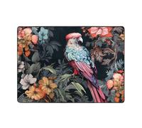 WZYCWB Tappetino in flanella con motivo colibrì di preda - Tappeto super morbido 203 x 147 cm