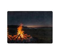 WZYCWB Tappeto con stampe di falò cielo stellato, 203,2 x 147,3 cm, morbido e antiscivolo, adatto per comodini, uffici, balconi e altri spazi.