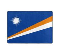 WZYCWB Tappeto da pinting con bandiera delle Isole Marshall, 203,2 x 147,3 cm, morbido e soffice, a pelo corto, adatto per soggiorno, ufficio, comodino, balcone