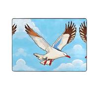 WZYCWB Tappeto Flying Seagulls Prints, 203,2 x 147,3 cm, morbido e antiscivolo, adatto per comodini, uffici, balconi e altri spazi.