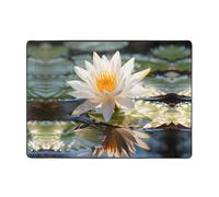 WZYCWB Tappeto nazionale thailandese per pinting con fiori, 203,2 x 147,3 cm, morbido e soffice, a pelo corto, adatto per soggiorno, ufficio, comodino, balcone