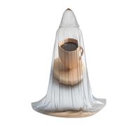 WZYCWB Tazza da caffè sul tavolo, mantello con cappuccio, costume per cosplay, feste in maschera