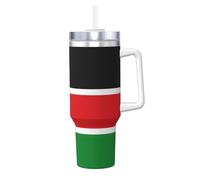 WZYCWB Tazza di ghiaccio stampata con bandiera del Sud Sudan, alla moda, super isolamento termico e freddo, un must per viaggi all'aperto e sport