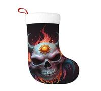 WZYCWB teschio testa di pecora margherita Stampe calze natalizie, appese al caminetto, sono perfette per contenere regali e dolci.