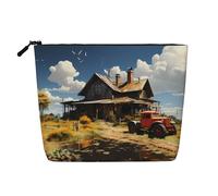 WZYCWB Texas Farm Tractor - Borsa cosmetica da viaggio, multifunzione, per uso quotidiano