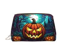 WZYCWB The Angry Lion. Borsa per cosmetici in pelle stampata, elegante e portatile, Zucca Terrore, Taglia unica