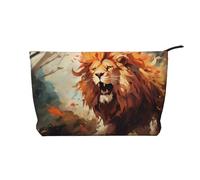 WZYCWB The Angry Lion. Borsa per cosmetici stampata, perfetta per viaggi di lavoro e viaggi., Il leone arrabbiato., Taglia unica