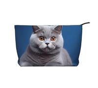 WZYCWB The Angry Lion. Borsa per cosmetici stampata, perfetta per viaggi di lavoro e viaggi., Temperamento Shorthair, Taglia unica