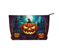 WZYCWB The Angry Lion. Borsa per cosmetici stampata, perfetta per viaggi di lavoro e viaggi., Zucca Terrore, Taglia unica