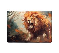 WZYCWB The Angry Lion. Tappetino decorativo per la casa, 203,2 x 147,3 cm, morbido e confortevole, per ufficio e soggiorno