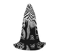 WZYCWB The blackened Bearar - Mantello con cappuccio stampato, costume per cosplay, Halloween e feste anime, taglia M