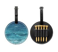 WZYCWB The Deep Blue Sea - Borsa portaoggetti per tee da golf con stampa speciale, design portatile con fibbia da appendere, Nero , Taglia unica, Valigia