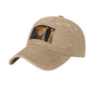 WZYCWB The deep-Eyed Leopard Black Patterned Baseball Cap, Outdoor Sport Golf Cap, Casual Sun Visor, Naturale, Taglia unica