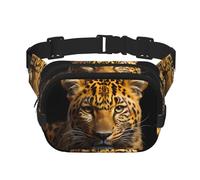 WZYCWB The deep-Eyed Leopard Marsupio sportivo, borsa a tracolla alla moda e alla moda, piccola borsa da viaggio leggera