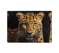 WZYCWB The deep-Eyed Leopard Printed Home Decoration Tappeto - 203,2 x 147,3 cm, morbido e confortevole tappetino per ufficio e soggiorno