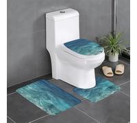 WZYCWB The Deep Ocean - Set di tappetini da bagno, camera da letto, cucina, assorbimento dell'acqua veloce