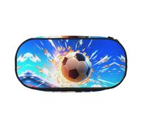 WZYCWB The Flying Soccer Ball - Astuccio portamatite di grande capacità, multifunzione, portatile e resistente, per ufficio e scuola, Nero , Taglia unica, Beauty Case
