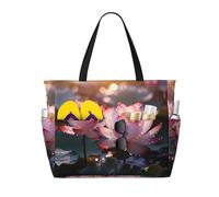 WZYCWB The Lotus in Full Bloom Borsa da spiaggia grande borsa da viaggio palestra piscina borsa portaoggetti con cerniera