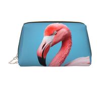 WZYCWB The Majestic Lion, trousse in pelle stampata per cosmetici, elegante e portatile, Il potente fenicottero, Taglia unica