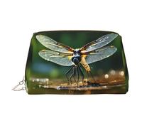 WZYCWB The Majestic Lion, trousse in pelle stampata per cosmetici, elegante e portatile, La libellula vola, Taglia unica