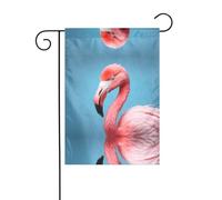 WZYCWB The Mighty Flamingo - Bandiere decorative da giardino, impermeabili, piccole bandiere per esterni, decorazione per atmosfera festiva