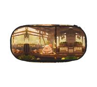 WZYCWB The Pig is Sleeping. Astuccio portamatite di grande capacità, multifunzione, portatile e resistente, per ufficio e scuola, Nero , Taglia unica, Beauty Case