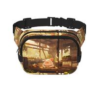 WZYCWB The Pig is Sleeping. Marsupio sportivo, alla moda e alla moda, borsa a tracolla leggera da viaggio piccola