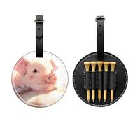 WZYCWB The Pigs are Looking. Borsa per tee da golf con stampa speciale, design portatile con fibbia da appendere, Nero , Taglia unica, Valigia