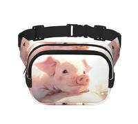 WZYCWB The Pigs are Looking. Marsupio sportivo, borsa a tracolla alla moda e alla moda, piccola borsa da viaggio leggera