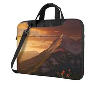 WZYCWB The sun shines - Borsa a tracolla per computer portatile, adatta per uso quotidiano in ufficio e viaggi d'affari, Nero , 14 inch