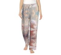 WZYCWB The white swan. Stampe Pigiama Donna Flanella - Loungewear Autunno/Inverno -, Nero , S