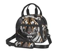 WZYCWB Tiger at Rest - Borsa termica per il pranzo, adatta per pendolari, può contenere un portapranzo