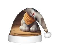 WZYCWB Timido gattino stampa cappello festa di Natale, regalo di attività di classe per bambini, decorazione di Natale