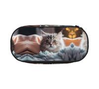 WZYCWB Tom Thumb - Astuccio portamatite di grande capacità, multifunzione, portatile e resistente, per ufficio e scuola, Nero , Taglia unica, Beauty Case