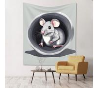 WZYCWB Topolino nel foro stampato decorativo da appendere alla parete 152,4 x 129,5 cm - adatto per feste in campeggio decorazione della casa