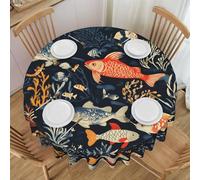 WZYCWB Tovaglia rotonda decorativa per feste, matrimoni, 152 cm di diametro, facile da pulire