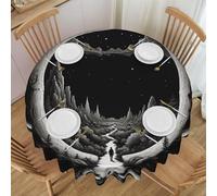 WZYCWB Tovaglia rotonda stampata con illustrazione Dream Core, protezione per tavolo da festa, diametro 152,4 cm, adatta per interni ed esterni o sala da pranzo o decorazione.