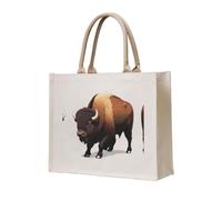 WZYCWB Trail Dust Bison, borsa tote in tela tridimensionale, adatta per viaggi, lavoro, fitness, campeggio e spiaggia