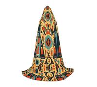 WZYCWB Triangolo Torre Immagine Man Print M Cappuccio Mantello | Cosplay Costume, Halloween Anime Party Prop