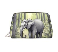 WZYCWB Trousse da donna in pelle stampata con gatto e farfalla, elegante e morbida, resistente, Elefante a, Taglia unica