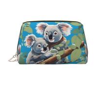 WZYCWB Trousse in pelle stampata cammello camminando - elegante e portatile borsa per cosmetici, Due simpatici koala, Taglia unica