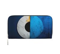 WZYCWB Tulip Illustration Pochette in pelle portafogli con cerniera e porta carte sono perfetti per i viaggi o l'uso quotidiano, Vista Superiore Della Spirale, Taglia unica